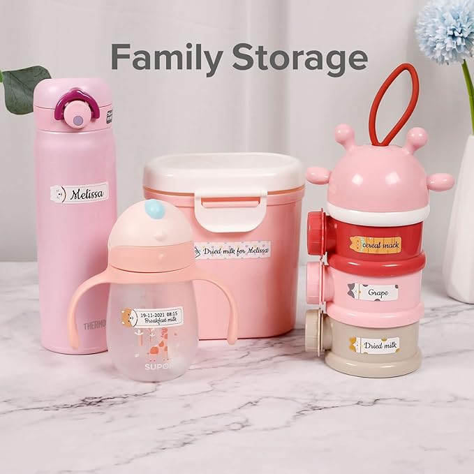 LMASBLTER D110M Label Maker Machine with Tape Portable Bluetooth Sticker Label Printer with Different Fonts Easy to Use Ideal for Home Office Organization Small Business Supplies USB Rechargeable-DeskLoop Office