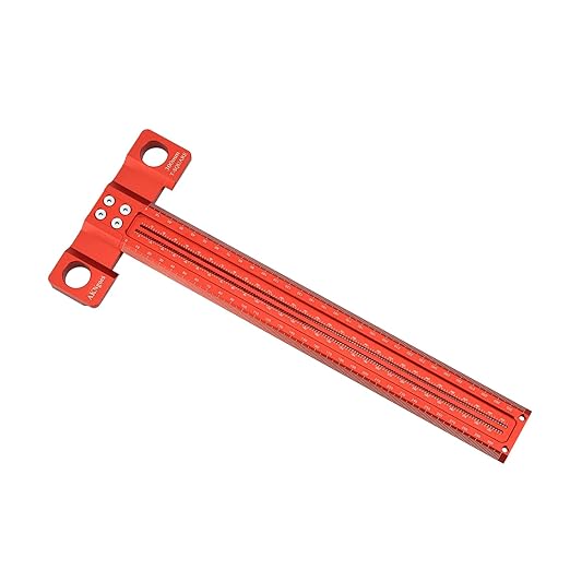 Woodworking Scriber T-Square Ruler 300mm with Thoughtful Support Lips, Architect Ruler for Carpenter Work, Layout and Measuring Tools…-DeskLoop Office