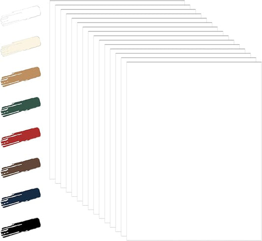 100 Sheets White Cardstock 8.5 x 11 Printer Paper, 92lb Heavyweight Crafting Paper Card Stock for Wedding, School, Memus, Making Cards, Business Cards, Invitations, Certificate-DeskLoop Office