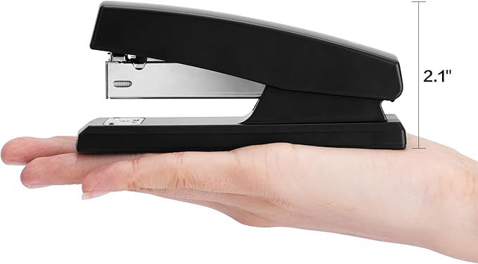 Deli Stapler, Desktop Staplers with 640 Staples, Office Stapler, 25 Sheet Capacity, Black-DeskLoop Office