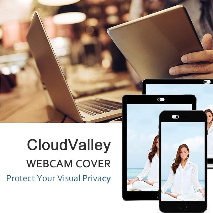 CloudValley Webcam Cover Slide, 0.023 Inch White, Web Camera Cover - Image 7