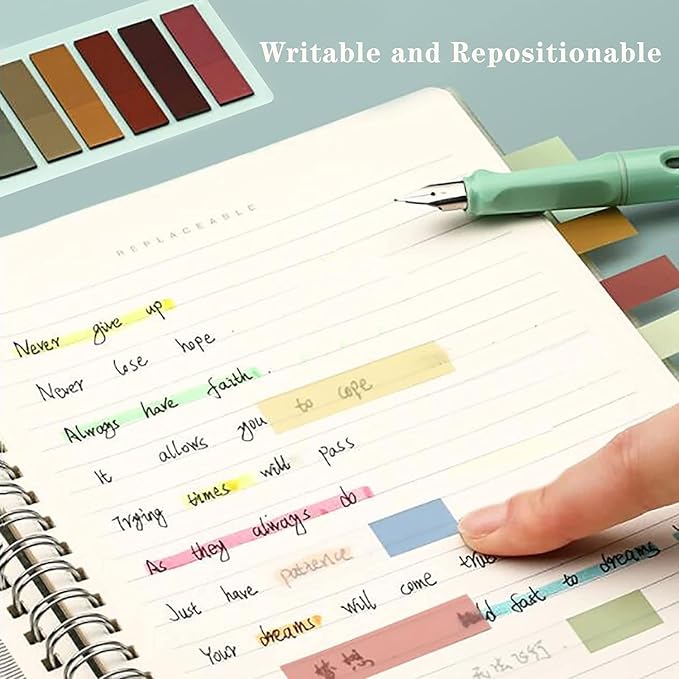 ELII Tabs 800Pcs Sticky Index Tabs Page Markers, Writable and Transparent - Image 7