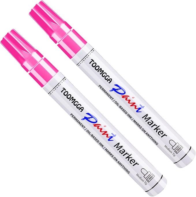 TOOMGGA Pink Permanent Paint Pens - Image 8