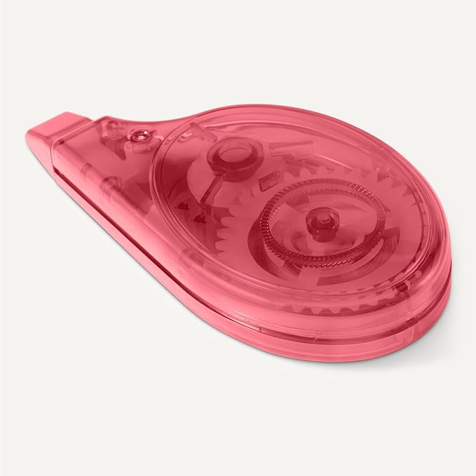 Amazon Basics White Out Correction Tape with Dispenser, 39.3ft, 2-Count Pack, Fast, Clean and Easy to Use Tear-Resistant Tape Office or School Supplies, Green, Orange, Purple, Red, Blue-DeskLoop Office