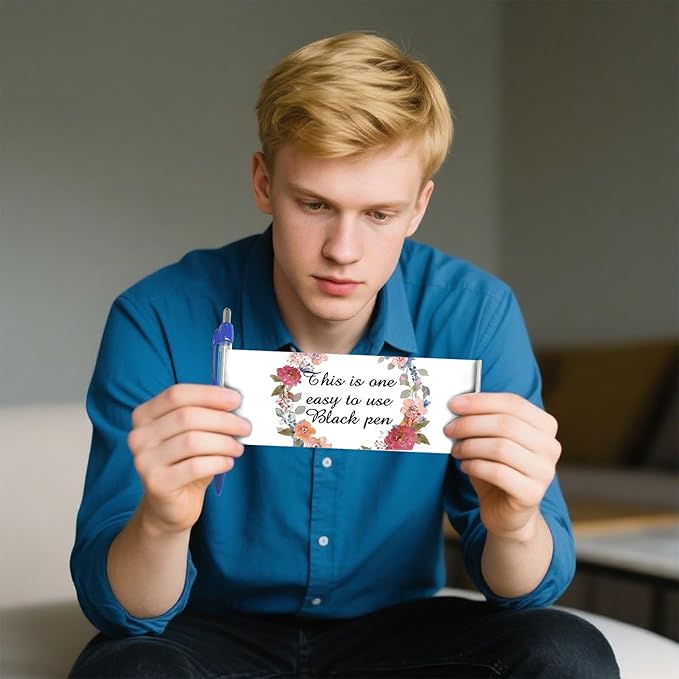 Personalized Pens Bulk, Custom Pollout Paper Pen with Printed, Customizable Retractable Roll Up Banner Pens for Business with Name Logo, Exhibitions, Events, Presentations, Advertising 100 Pcs-DeskLoop Office