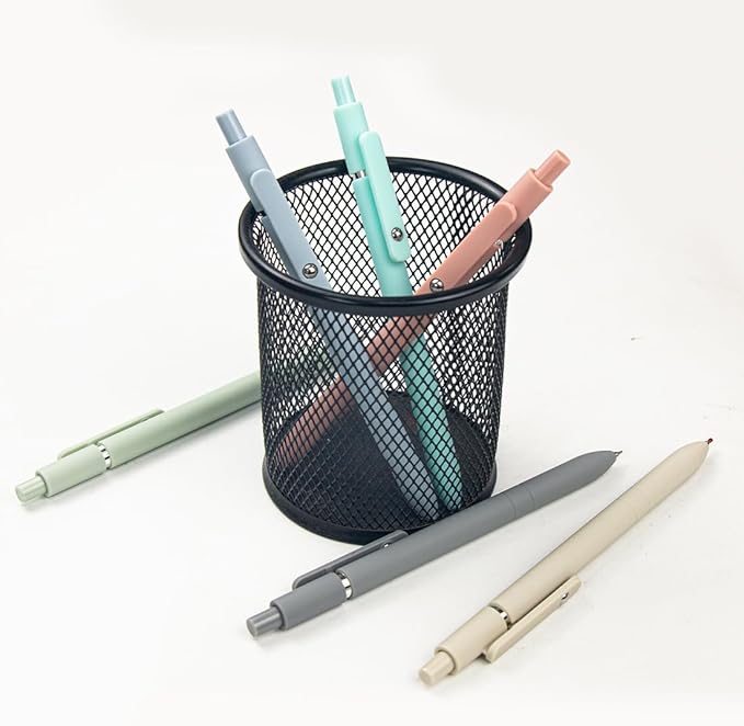 ELANE 6 Pcs Colorful Gel Pens,0.5mm Fine Point Quick Dry Black Ink Pen for Journaling Note Taking Writing, High-End Series Pens for Gifts for Doctor Nurse Teacher Students (Morandi-6PCS)-DeskLoop Office