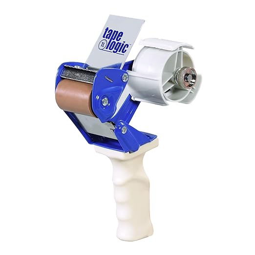 Tape Logic 3" Work Horse Packing Tape Dispenser Gun - Heavy Duty Carton Sealing Tape Dispenser, Industrial & Hand-Held for Home, Office or Warehouse, Supplies for Packing, Shipping, Moving, & Mailing-DeskLoop Office