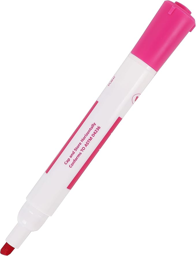 Amazon Basics Dry Erase Markers For Whiteboards, Chisel Tip, Low-Odor, Assorted Colors, Pack of 12-DeskLoop Office