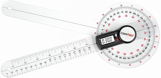 GemRed 12" Digital Goniometer for Joint Range of Motion ROM Measurement(GR311 New Version)-DeskLoop Office