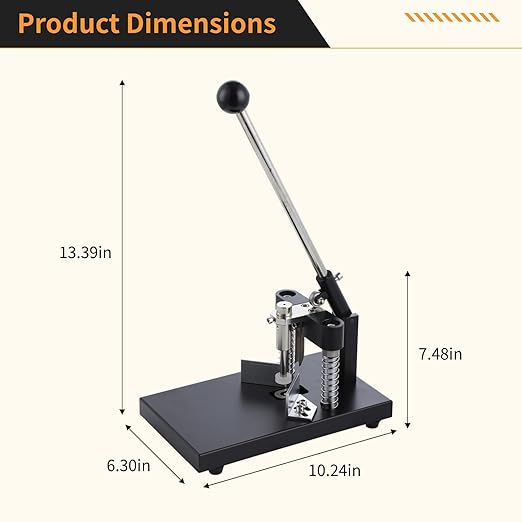 Corner Rounder, Paper Punch Cutter, Hand-Operated Corner Rounding Machine with R6mm and R10mm Dies, Industrial Heavy Duty Paper Cutting Tool for Laminate-DeskLoop Office