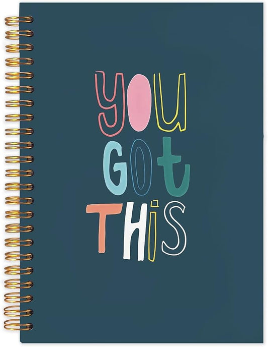 SNNDER Inspirational Quotes Spiral Notebooks, You Got This Journaling Notebook, Inspirational Notebook for Note Taking, Positive Affirmation Gifts for Women Coworker Teammate, 5.5x8.3 Inch-DeskLoop Office