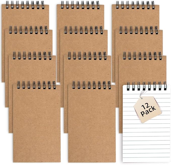 12 Pack 3x5" Mini Notebook, Small Spiral College Ruled Notepad - Image 8