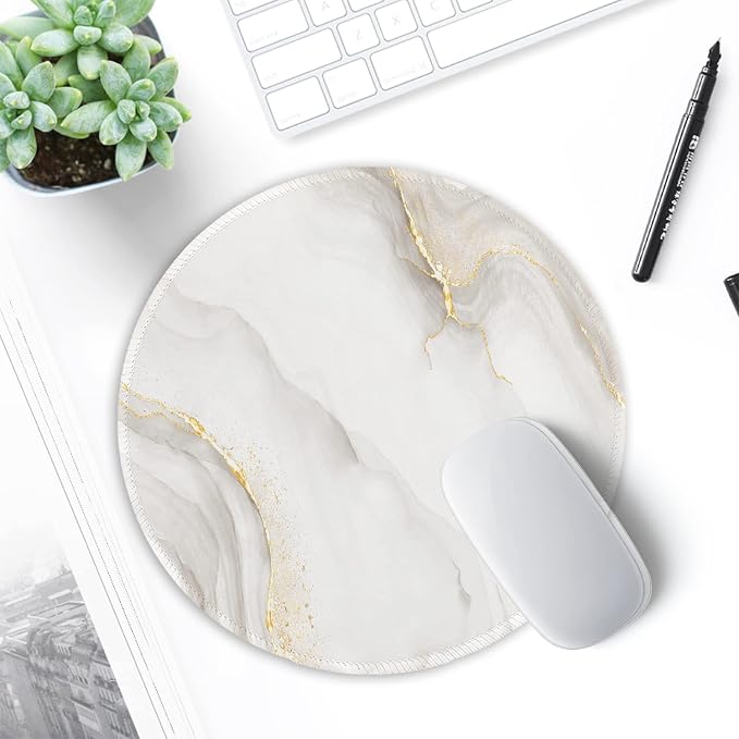 ITNRSIIET Round Mouse Pad with Stitched Edge Premium-Textured Waterproof - Image 7