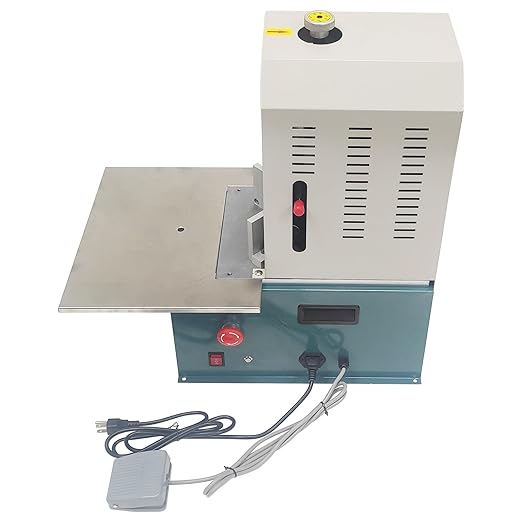 Electric Corner Rounder Machine with Foot Pedal and 7 Blades (R3-R10) 180W 110V Heavy Duty Punch Cutter with Paper Drawer Semi-Auto Metal Corner Rounding Machine for Paper/PVC/Plastic Films-DeskLoop Office
