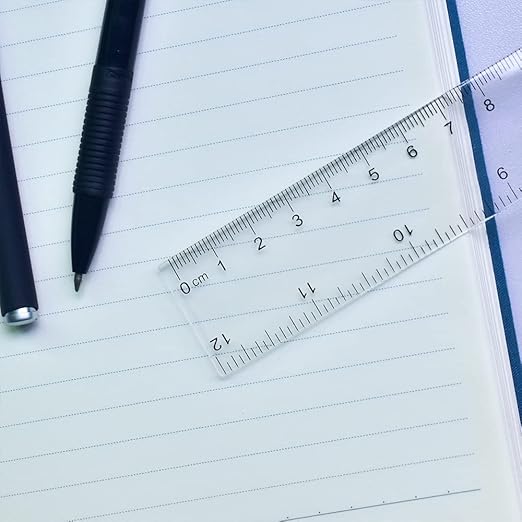 Color Transparent Ruler Plastic Rulers - Ruler 12 inch, Kids Ruler for School, Ruler with Centimeters, Millimeter and Inches, Assorted Colors, Clear Rulers, 7 Pack School Rulers-DeskLoop Office