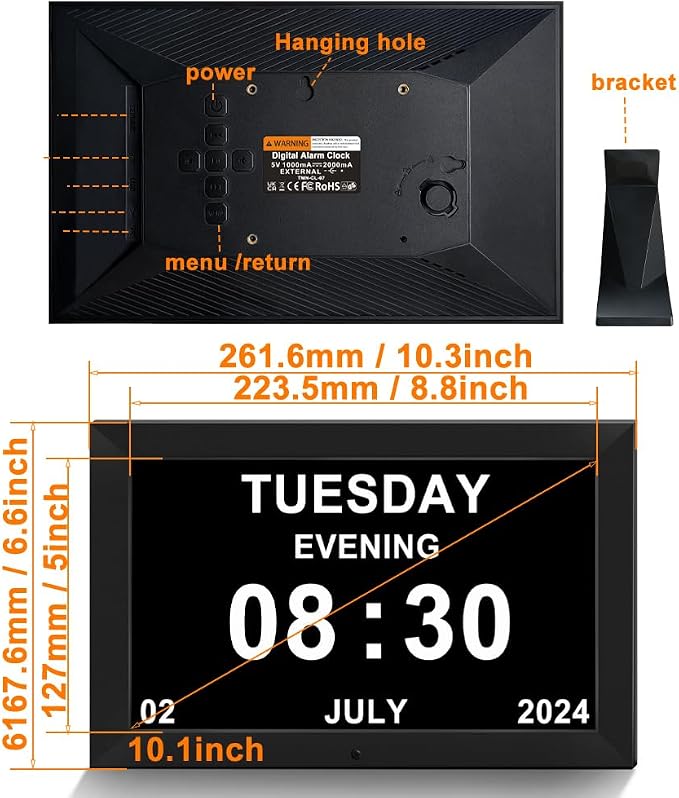 TIMEMOON Digtial Calendar Clock - Image 7