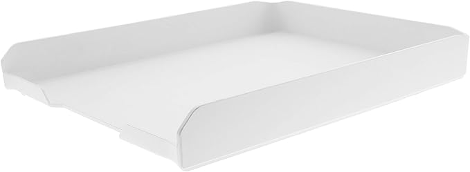 Bostitch Konnect™ Letter Tray, Fits 9.75" x 12" Sized Documents, Low Profile (KT-Tray-White)-DeskLoop Office