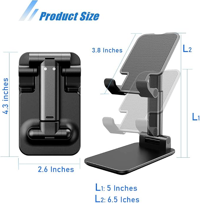 Phone Stand for Desk, Cell Phone Holder Cute Smart Cellphone Stand Foldable - Image 6