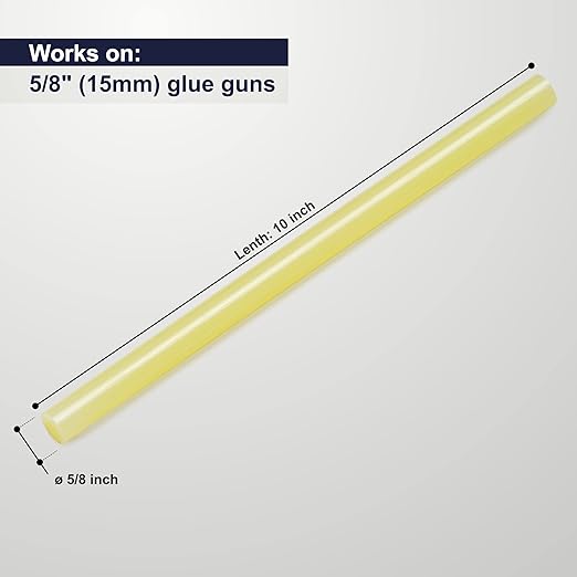 ASA Hot Glue Sticks for Glue Gun - 5/8" x 10" | High-Strength Hot Gun Sticks Adhesive for Corrugated Materials | Industrial Grade for Packaging & Woodworking | Pack of 266-DeskLoop Office