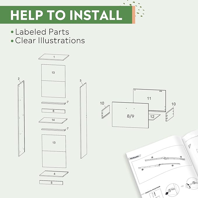 DEVAISE 4 Drawer File Cabinet with Lock, Vertical Filing Cabinet for A4/Letter Size Files, Wood Storage Organizer for Home Office, White-DeskLoop Office