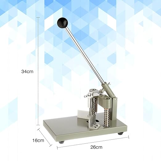 IRONWALLS Corner Rounder Cutter Machine, R6mm R10mm 1.2”/ 30mm Thickness Heavy Duty Paper Corner Cutter Punch with Paper Holding Device, Steel Metal Commercial Corner Punch for Office Business-DeskLoop Office