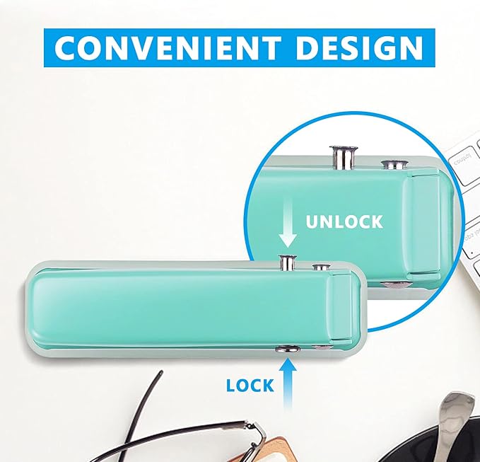 Single Hole Puncher Handheld 1/4 Inches Hole Punch, 20 Sheet Paper Punch Capacity Metal Hole Puncher with Skid-Resistant Base for Paper, Chipboard, Art Project, Green-DeskLoop Office