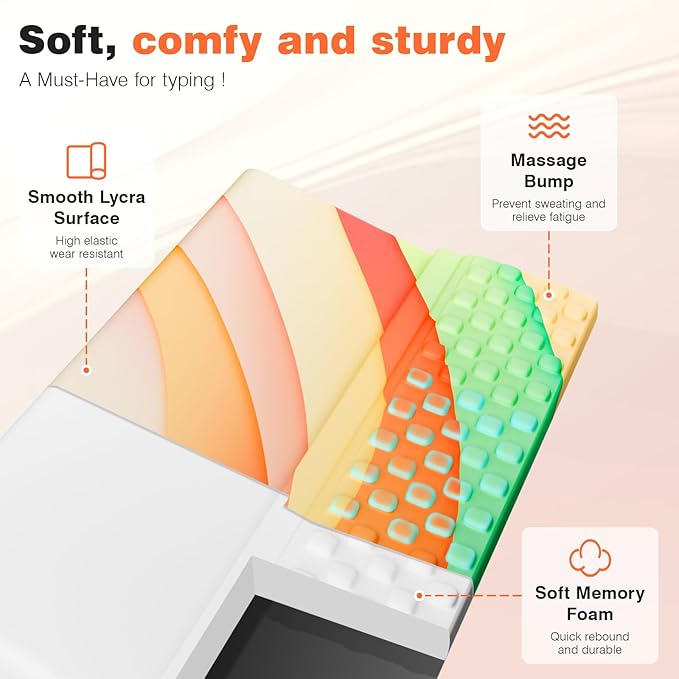 Ospelelf Keyboard Wrist Rest Comfortable Ergonomic Keyboard Stand Riser Holder Pad for Office Home-DeskLoop Office