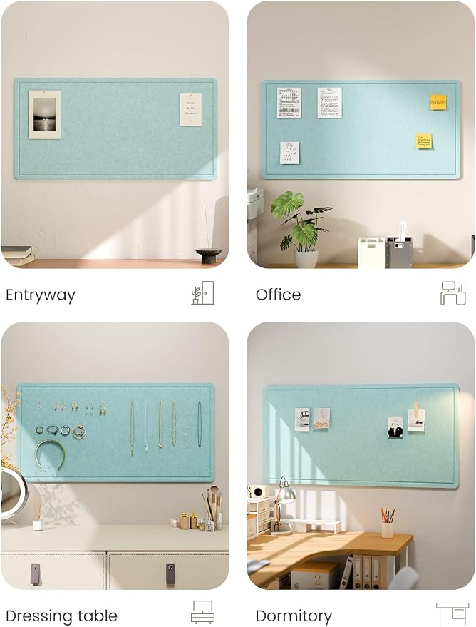 Fluxynara Bulletin Board, Foldable Felt Pin Board - Image 7