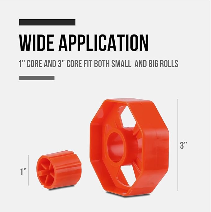 Lichamp Desktop Tape Dispenser Holder with Large 3 Inch Core for Masking, Heat Transfer, Painters, Freezer and Kitchen Tape, 0128BK-DeskLoop Office