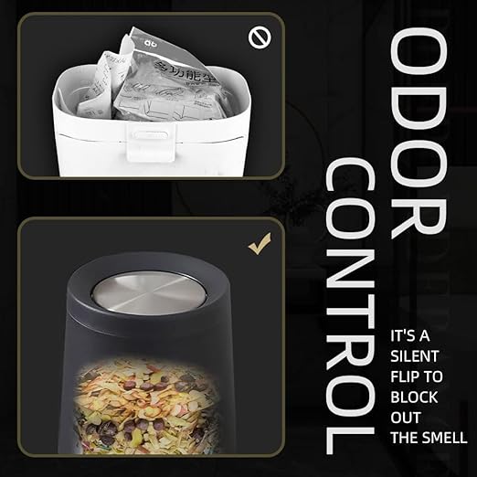 10 L/2.6 Gallon,Matte Black Bathroom Trash Can,Metal Garbage Can with Flipping Lid,for Bathroom, Living Room,Bedroom,Hotel,Office, Laundry Room (Black)-DeskLoop Office