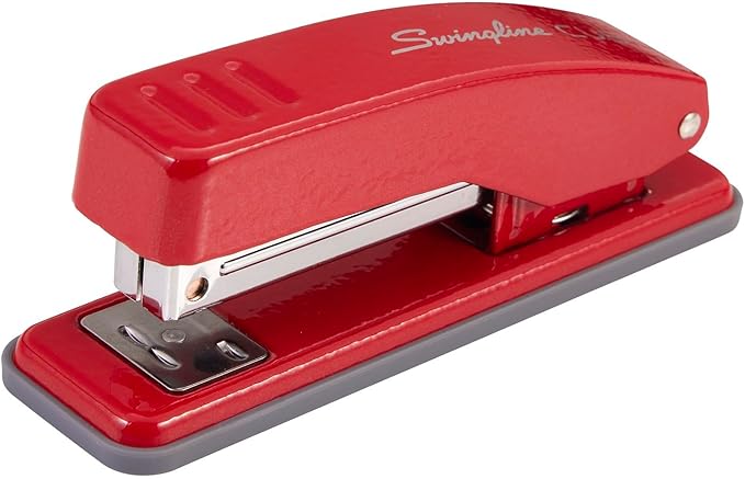 Swingline Stapler, Cub Compact Desktop Stapler, 20 Sheet Capacity, Metal, Rio Red (S701070)-DeskLoop Office