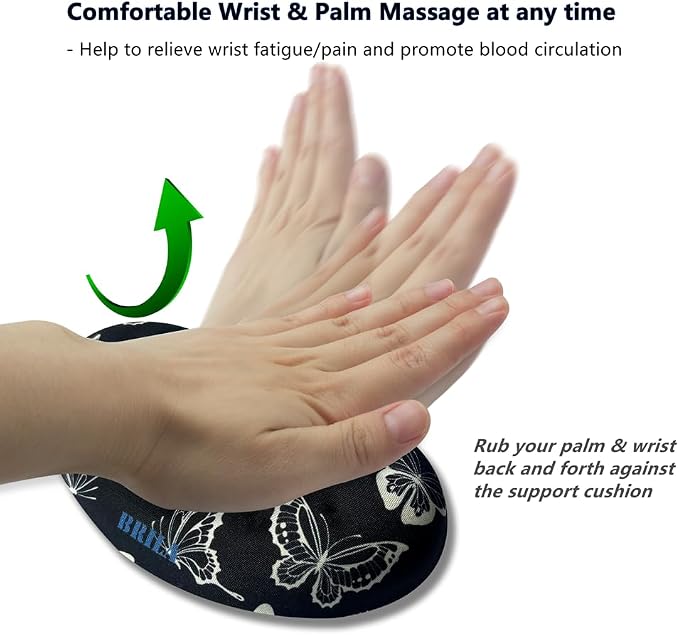 BRILA Ergonomic Memory Foam Mouse Wrist Rest Support Pad Cushion - Image 6