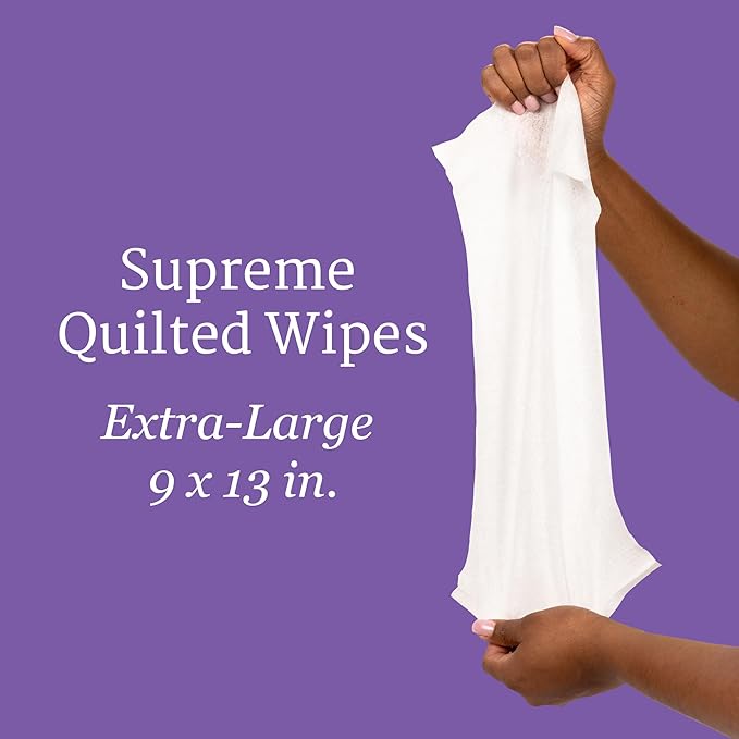 NorthShore Supreme Heavy-Duty Quilted Wipes, X-Large, 9 x 13 in., Case/600 (12/50s)-DeskLoop Office