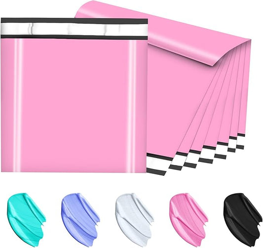 Large Poly Mailers 24x24 Inch 50 Pcs, Extra Large Shipping Bags for Clothing with Self-Sealing Tear-Resistant, Waterproof Poly Bags, Mailing Envelopes for Small Business (Pink)-DeskLoop Office
