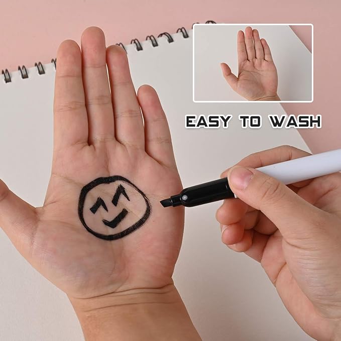 Dabo&Shobo Dry Erase Markers, (80 Count, Black,Chisel Tip)-White Board Markers/Pens ,Very Suitable for Writing on The School、 Office 、Home Dry Erase whiteboard Mirror Glass…-DeskLoop Office