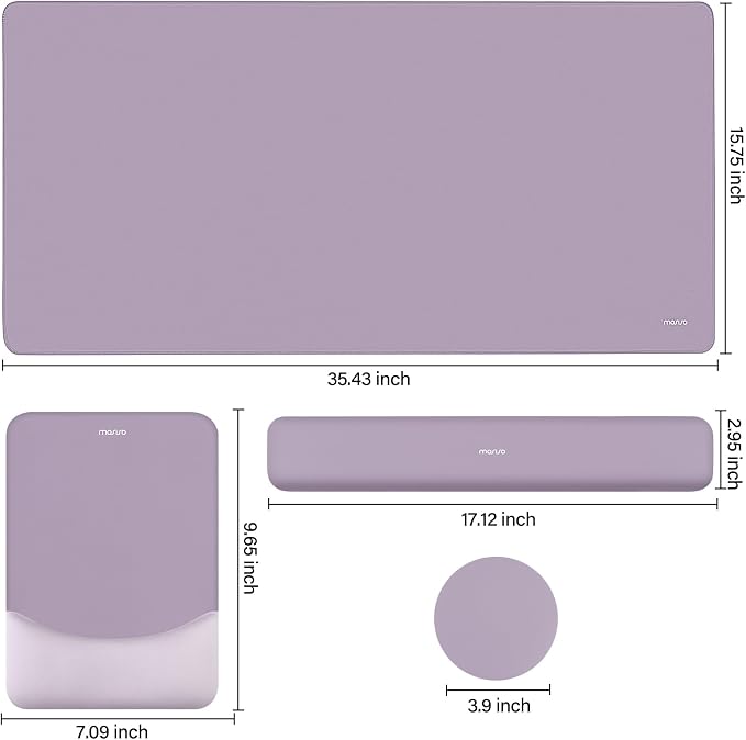 MOSISO Keyboard Mouse Pad Set, Large Gaming Mouse Pad&Rectangular Keyboard - Image 7