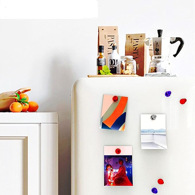 Ant Mag Magnetic Push Pins Strong Push Pin Magnets for Fridge Whiteboards Calendars Maps in School & Office Pack of 18 Red-DeskLoop Office