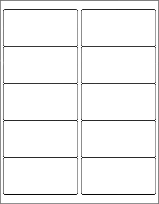 9527 Product 10 UP Sticker Labels,2x4 inches FBA Shipping Address Labels for Laser/Ink Jet Printer,Total 20000 Labels-DeskLoop Office