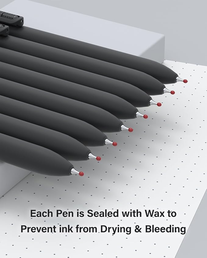inkipen- 16 Pack Pens, Gel pens Black Ink, Fine Point, Quick-Drying Smooth - Image 8