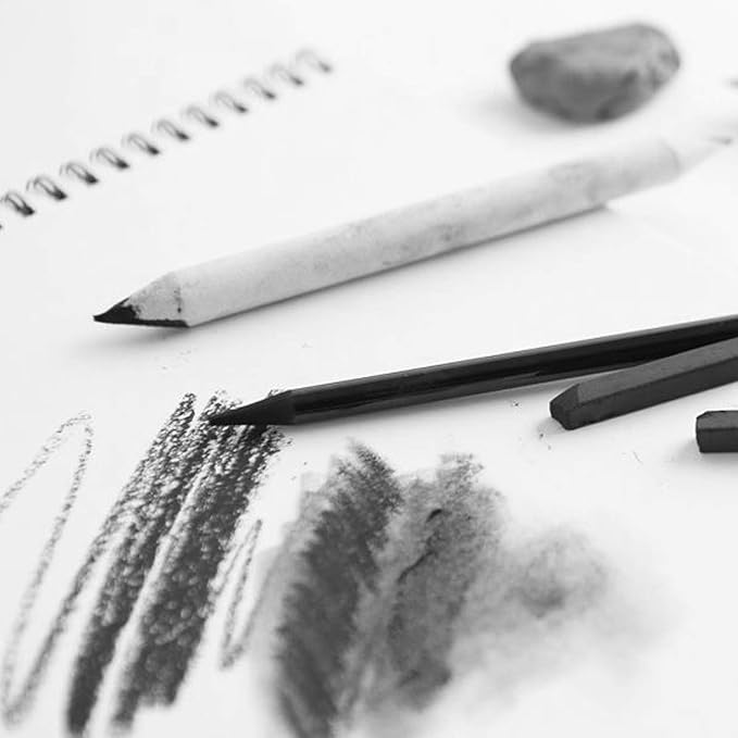 21 Pcs Blending Stumps and Tortillions Set with Sketch Sandpaper Pencil Sharpener Pointer and Pencil Extension Tool Drawing Art Kneaded Eraser for Student Sketch Drawing Set by VENCINK-DeskLoop Office