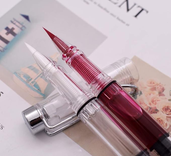 3PCS Yongsheng 3009 Piston-Filled flexible Brush Tip Fountain Pen Fine to Broad For Sketch,Drawing,Scrapbook and Calligraphy Painting-DeskLoop Office
