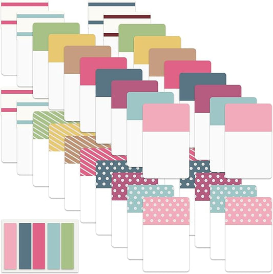 ELII 900 PCS 1 Inch Sticky Index Tabs Book Tabs,Writable and Repositionable File Tabs Flags Colored Page Markers Labels for Reading Notes, 41 Sets-DeskLoop Office
