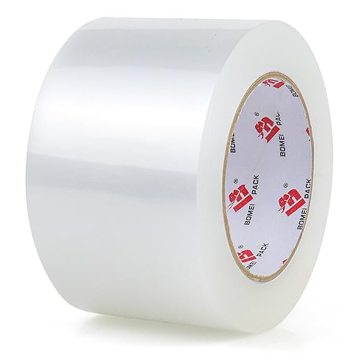 BOMEI PACK 3 inch Wide Clear Packing Tape, 3 inch x 110 Yards (330ft), Industrial Grade 3'' Heavy Duty Shipping Tape Refills for Box Office Moving, Packaging and Mailing-DeskLoop Office