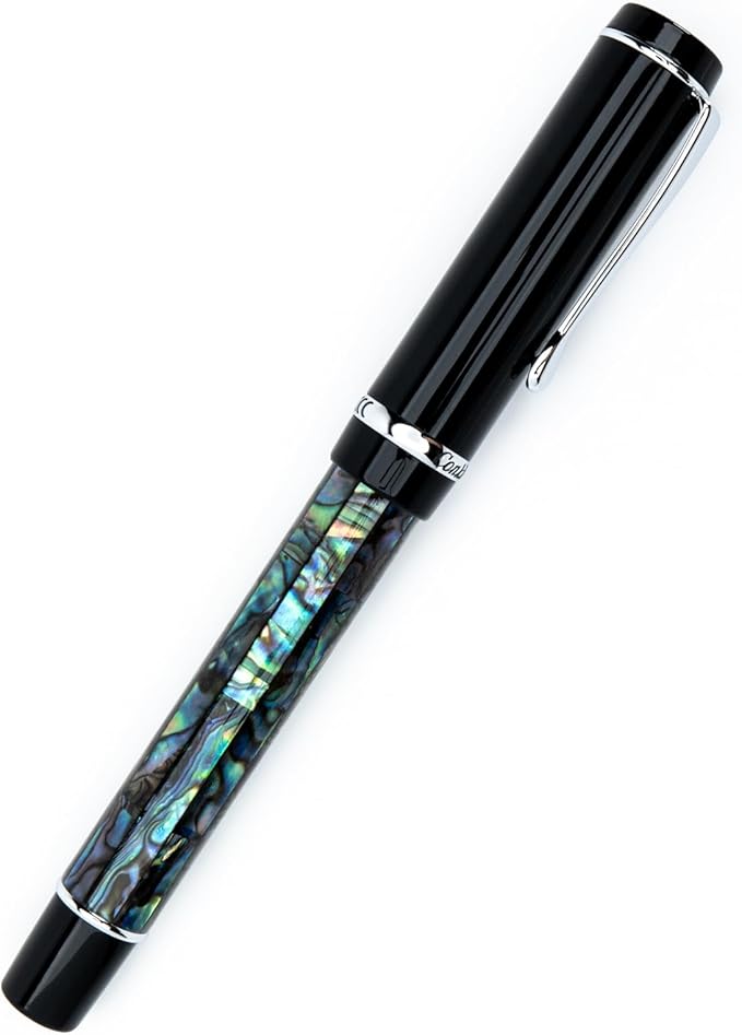 Conklin Duragraph Fountain Pen Abalone Nights - Medium Nib, Elegant Writing Instrument with Exquisite Abalone Finish-DeskLoop Office