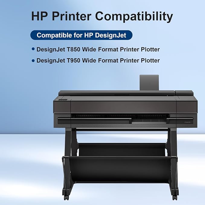 738 738XL Ink Cartridges 4-Pack with Chip Replacement for HP 738 498N8A 676M6A 676M7A 676M8A DesignJet Ink Cartridge - 300ML for DesignJet T850 T950 Wide Format Printer Plotters (4-Pack, BK/C/M/Y)-DeskLoop Office