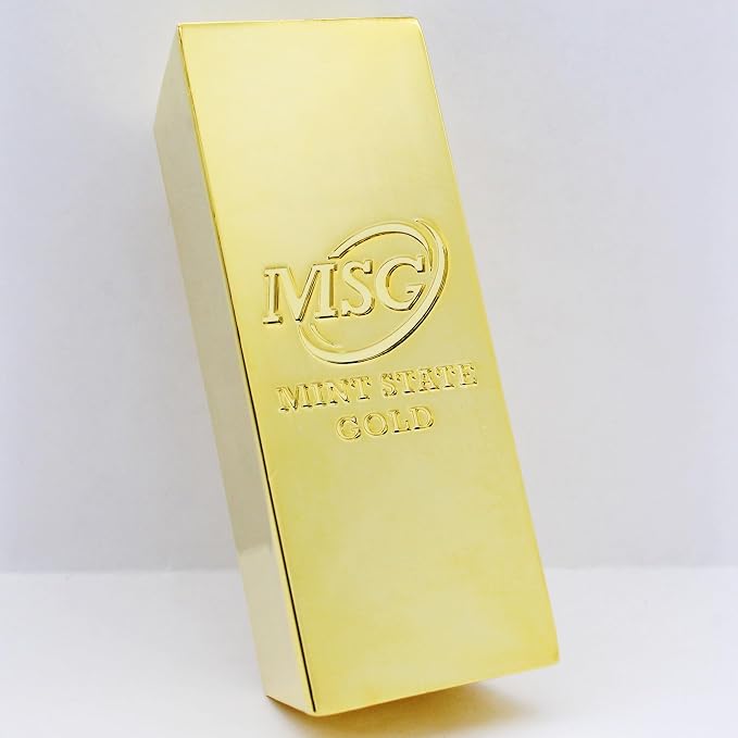 1 lb Gold Plated Bar 18K Paperweight | Element Design - Image 3