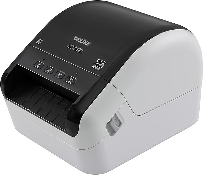 Brother QL-1100c Wide Format Label Printer, Shipping & Postage Labels 4” x 6”, Barcode & QR Code, High Speed, Direct Thermal Printing, Compact, uses DK Drop-in Label Rolls, USB Connectivity-DeskLoop Office