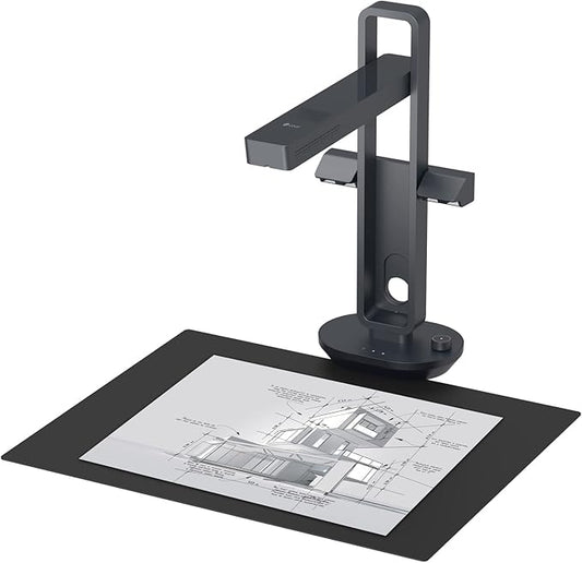 CZUR Aura Pro Book & Document Scanner,Capture A3 & A4, Auto-Flatten & Deskew Powered by AI Technology, Foldable & Portable, Compatible with Windows & Mac OS-DeskLoop Office
