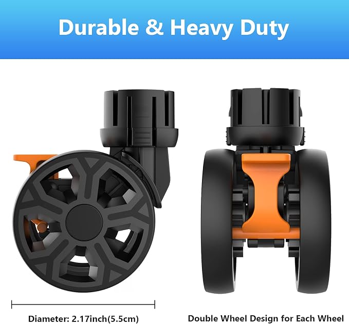 FELICON SELORSS Heavy Duty Rotation Swivel Wheels-Black-2PCS | 360°Rotate Wheel - Image 5