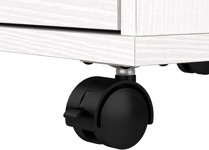 Bush Furniture Key West 2 Drawer Mobile File Cabinet, Rolling File Cabinet for Home Office-DeskLoop Office